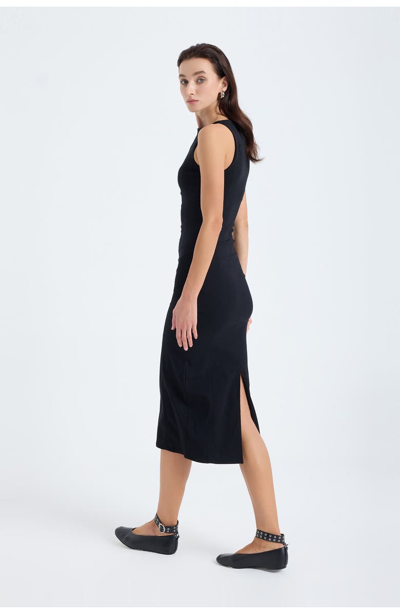 Monlicia Silva Bodycon Midi Dress, Alternate, color, Black