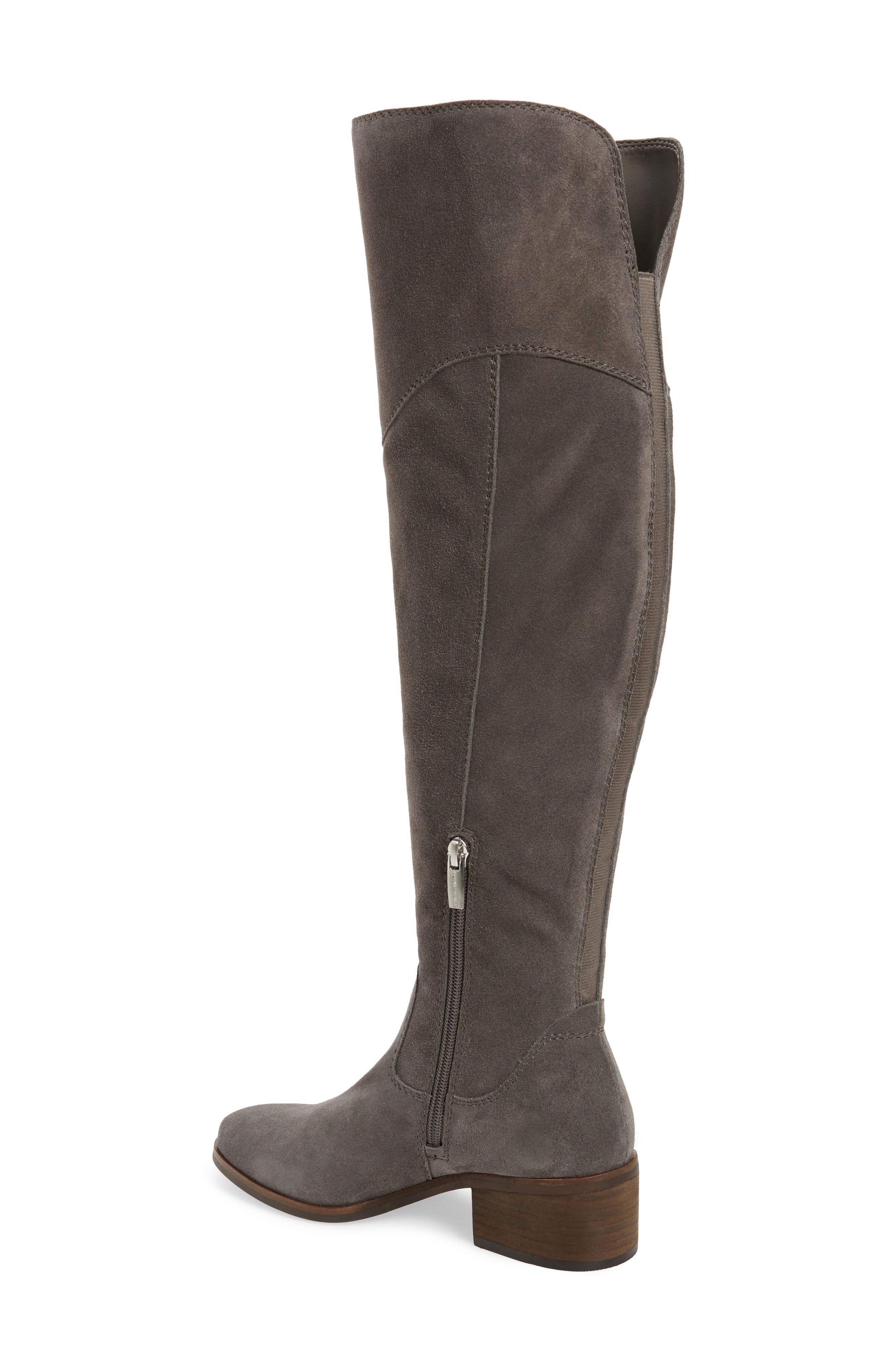 Kreesell Knee High Boot, Alternate, color, GRAYSTONE SUEDE