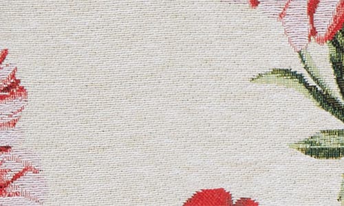 Oscar De La Renta Peony Jacquard Coat In Multi