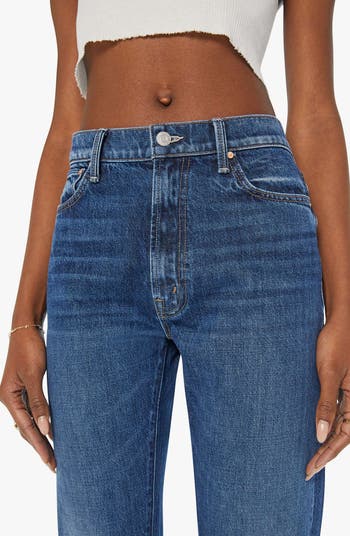 MOTHER The Ditcher Zip Flood Straight Leg Jeans | Nordstrom