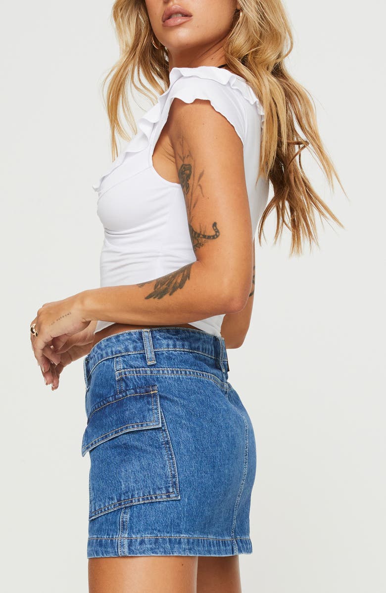 Princess Polly Say Nothing Ruffle Top, Alternate, color, White