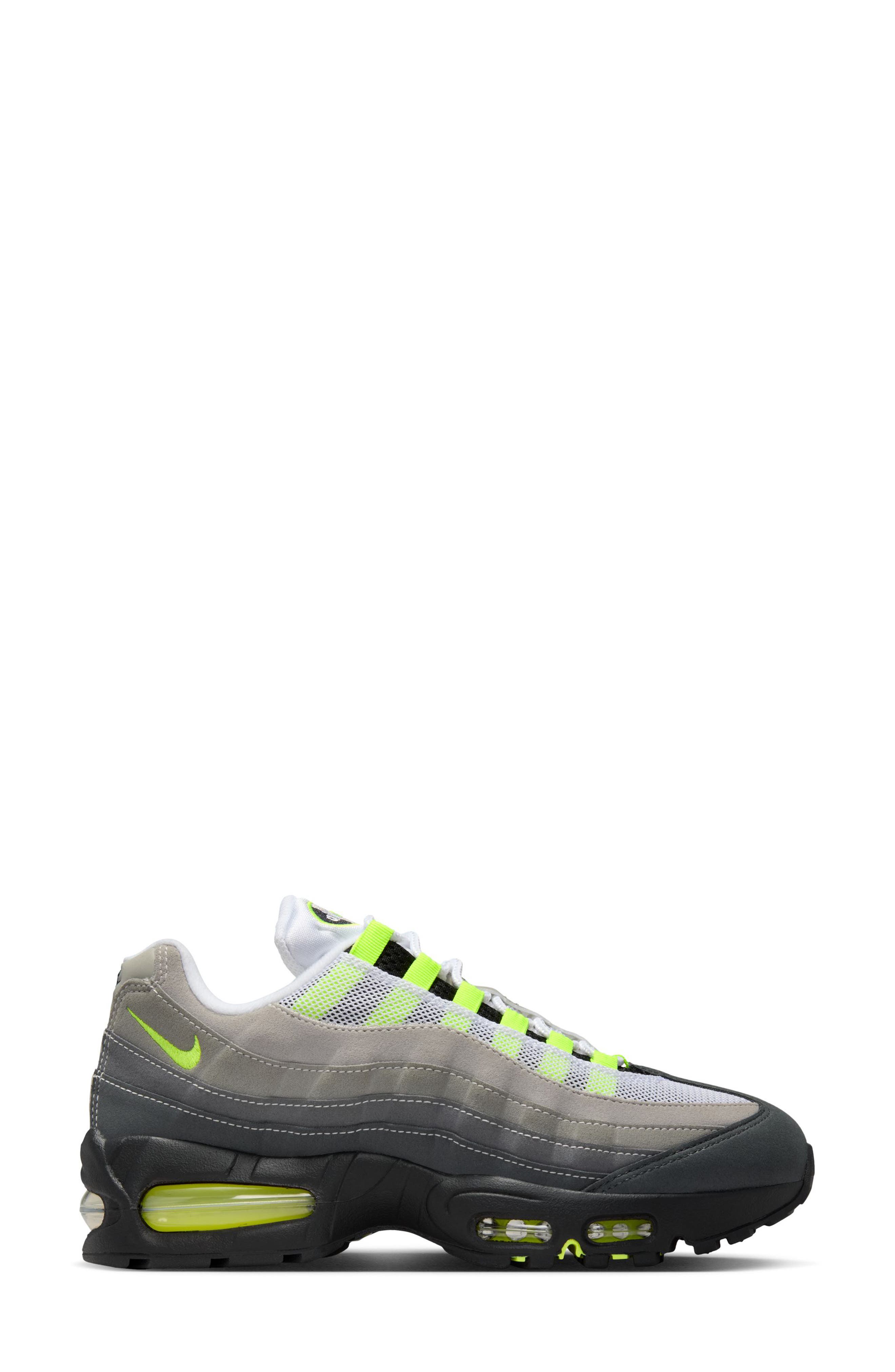 Nike Air Max 95 Sneaker, Alternate, color, Black/ Neon Yellow/ Anthracite
