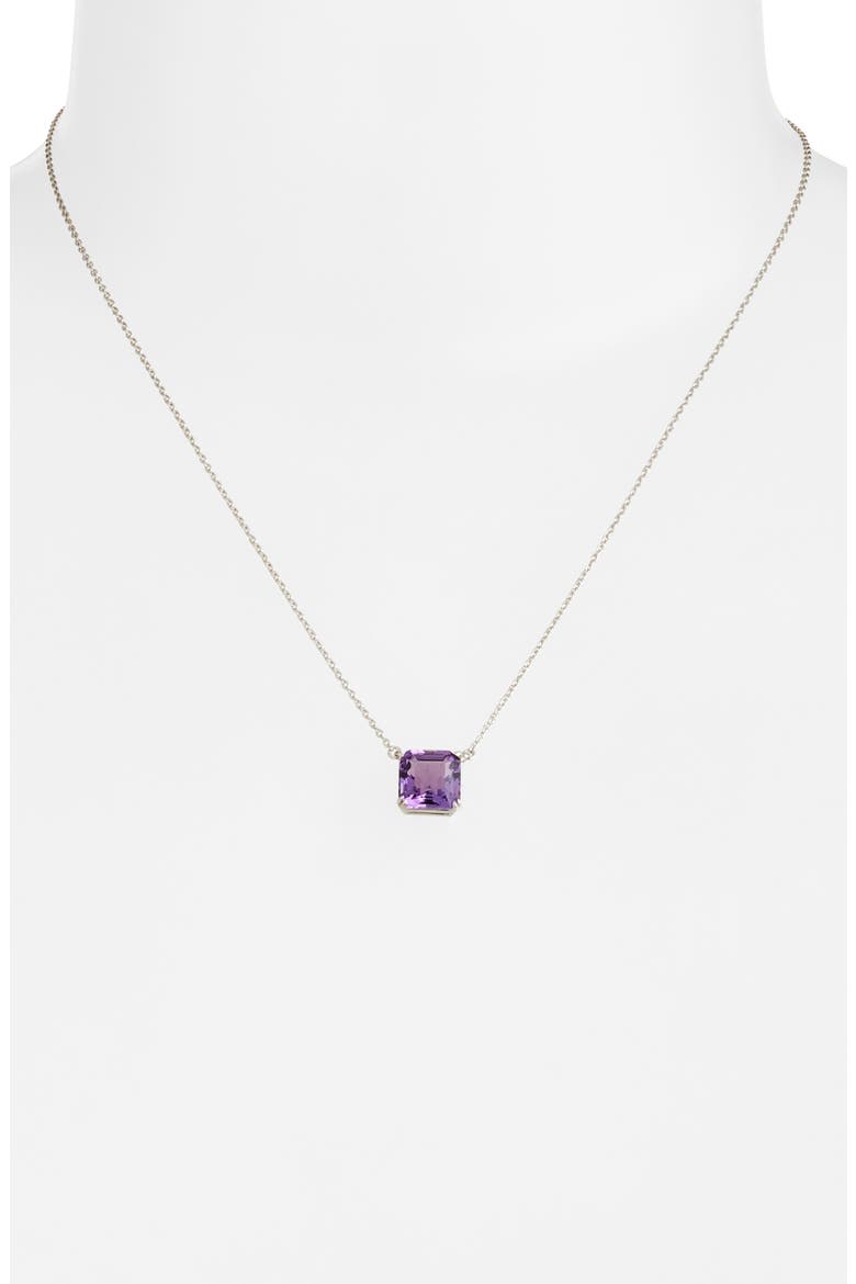 Jac + Jo Harper Stone Pendant Necklace, Alternate, color, PURPLE