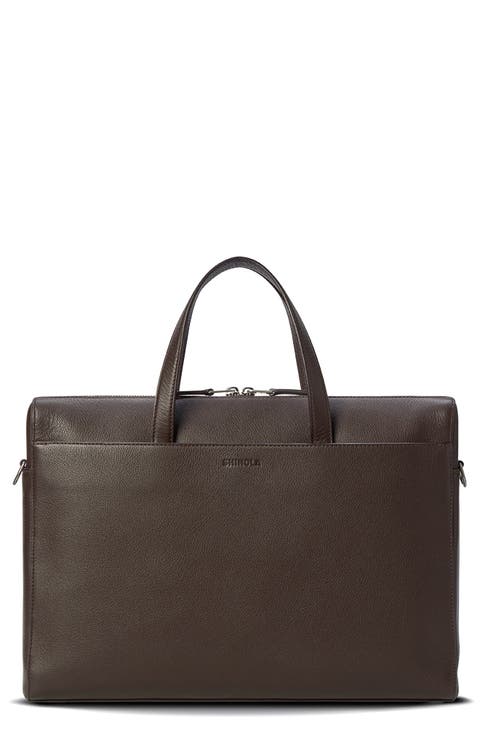 Canfield Essential Pebbled Leather Briefcase