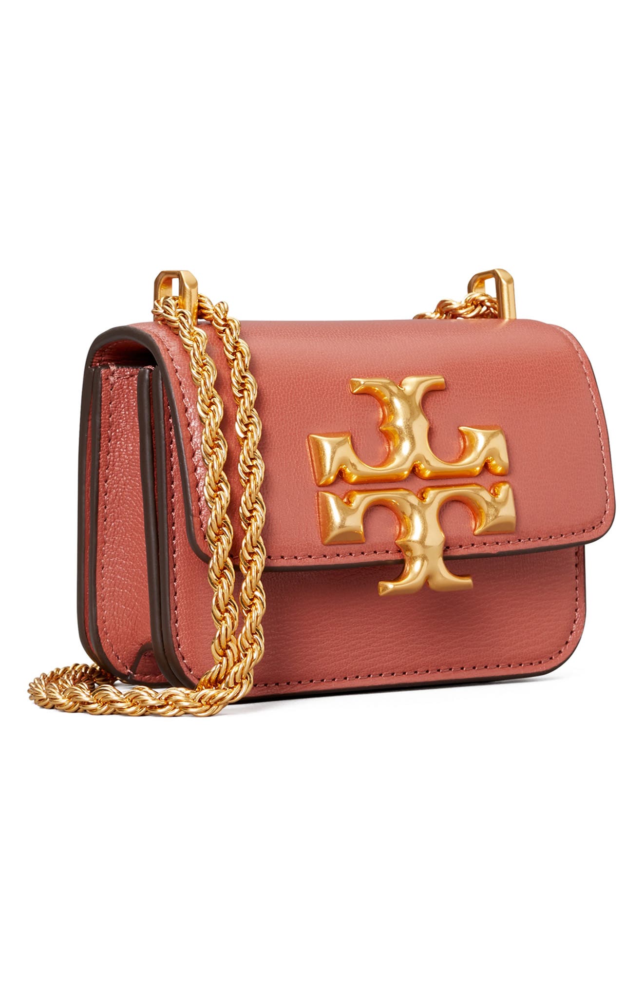 Tory Burch Mini Eleanor Leather Crossbody Bag, Alternate, color, 
