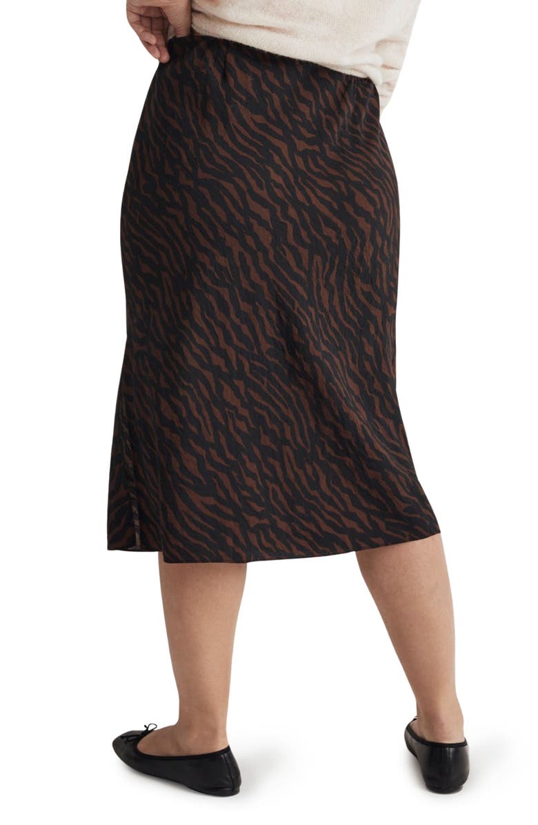 Madewell Layton Midi Slip Skirt, Alternate, color, True Black