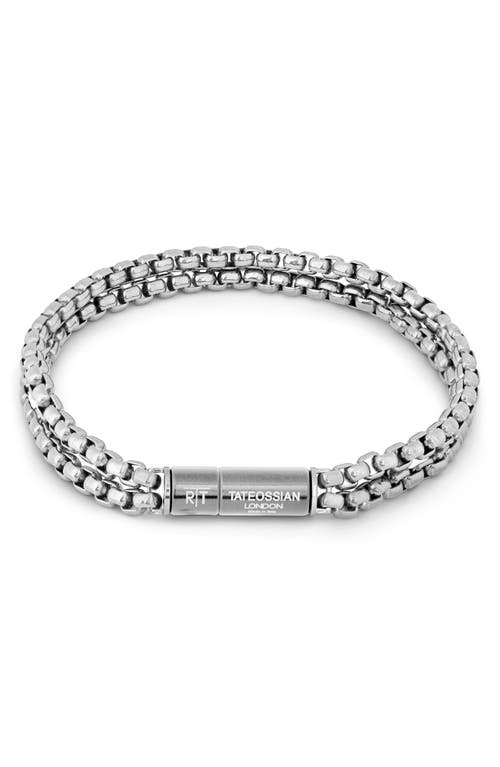 Tateossian Men's Pop Elemenets Stainless Steel Chain Bracelet in Silver  product