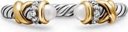 David Yurman Petite Helena Open Ring with 18K Gold & Diamonds