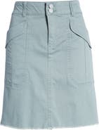 Wit & Wisdom 'Ab'Solution Flap Pocket Stretch Cotton Skirt