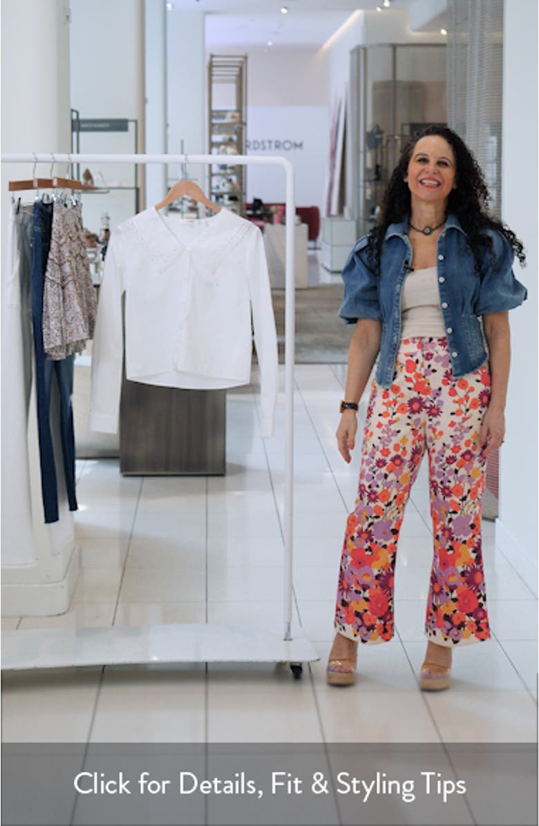 The Charm Sailor Collar Cotton Poplin Button-Up Shirt, sales video thumbnail