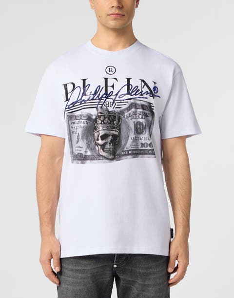 Round Neck T-Shirt Dollar Signature Men