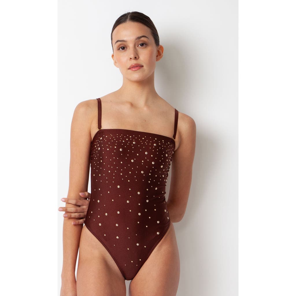 Villa Fresca Simone One Piece Swimsuit In Chocolate