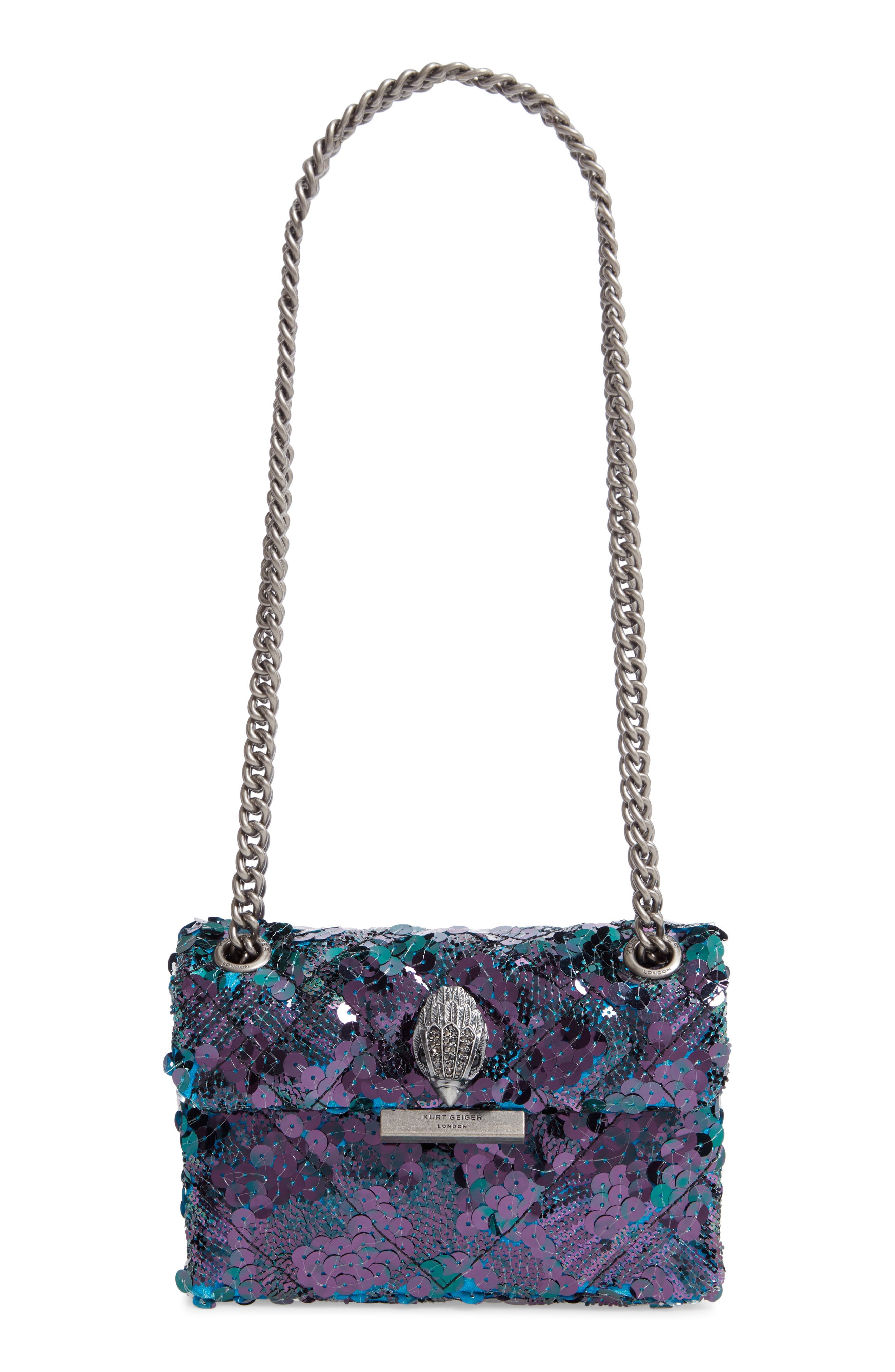 Kurt Geiger London Mini Kensington Sequin Crossbody Bag, Main, color, 