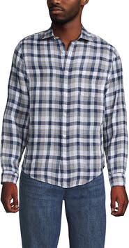 Lands' End Long Sleeve Linen Shirt