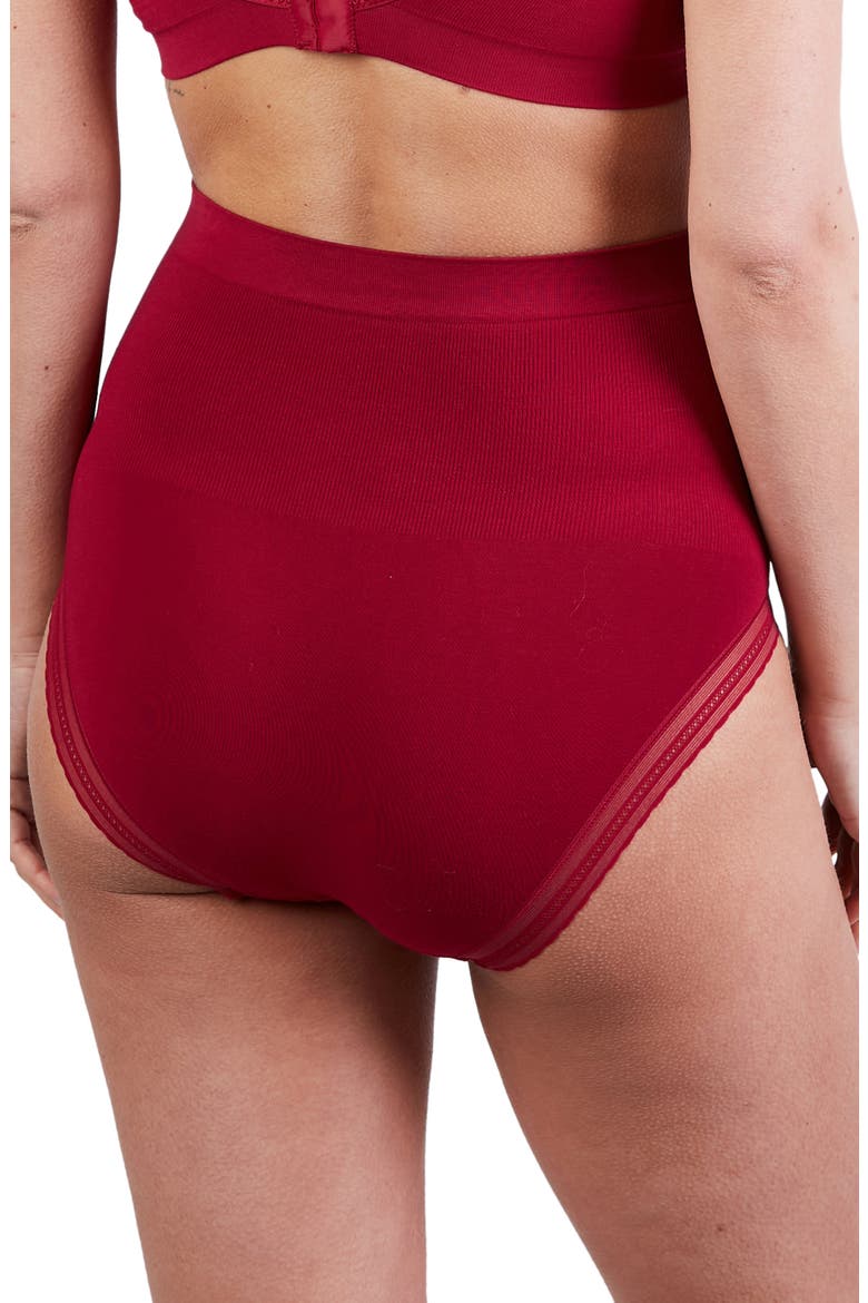 Milk Seamless High Waist Maternity Briefs, Alternate, color, BURGUNDY
