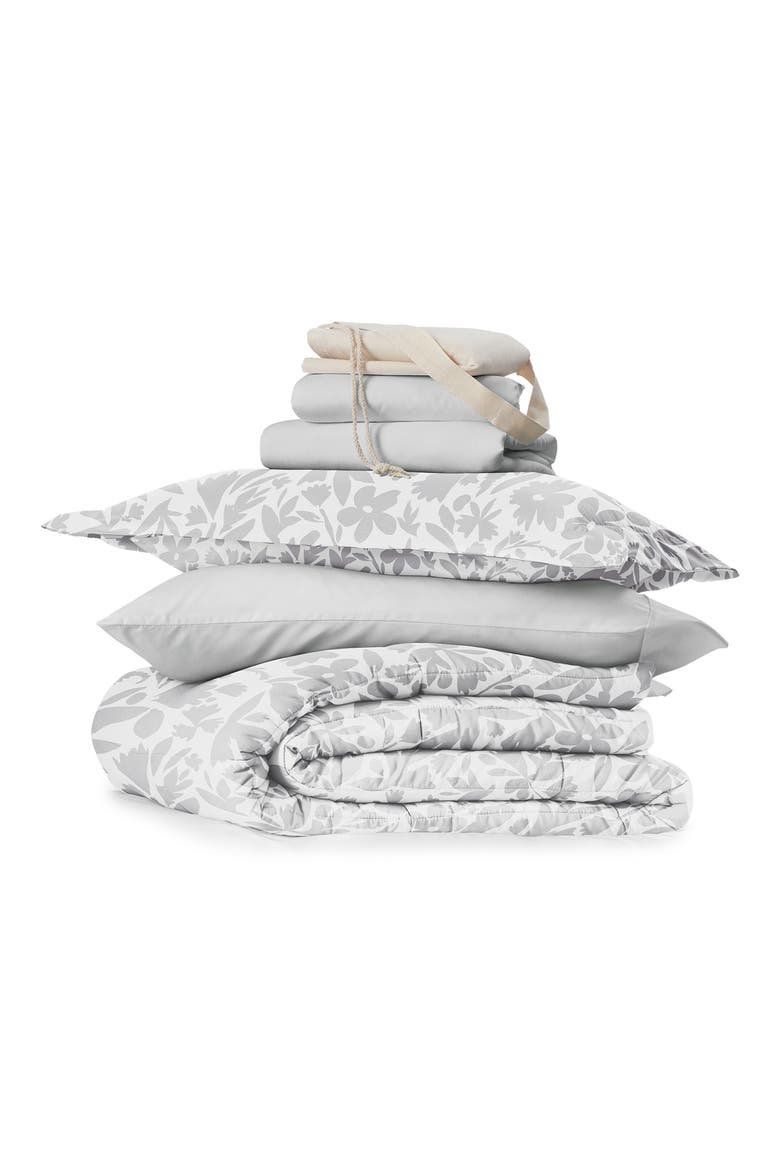 Ultimate College Essentials Bedding Bundle., Main, color, PASTEL GRAY