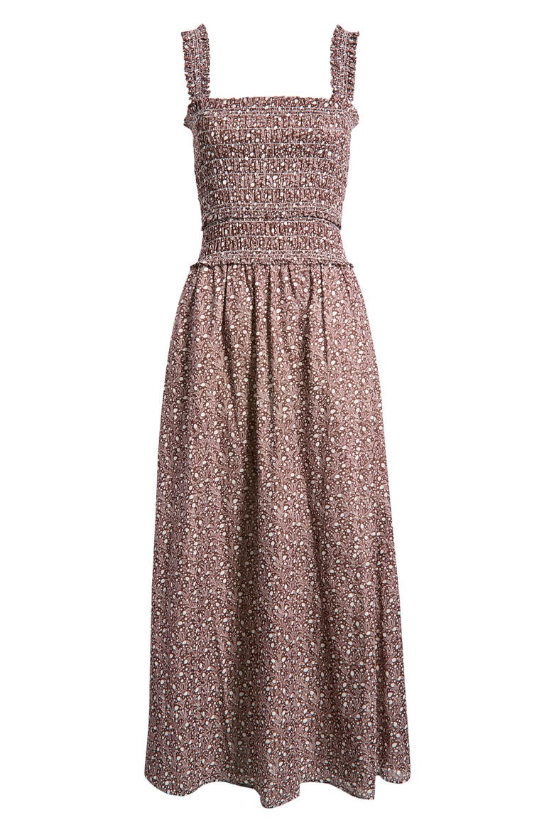 Azalea Maxi Nap Dress, Alternate, color, DITSY THISTLE BROWN
