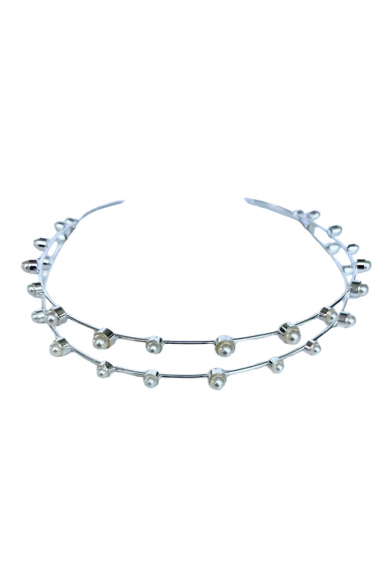 Florence Headband, Main, color, SILVER