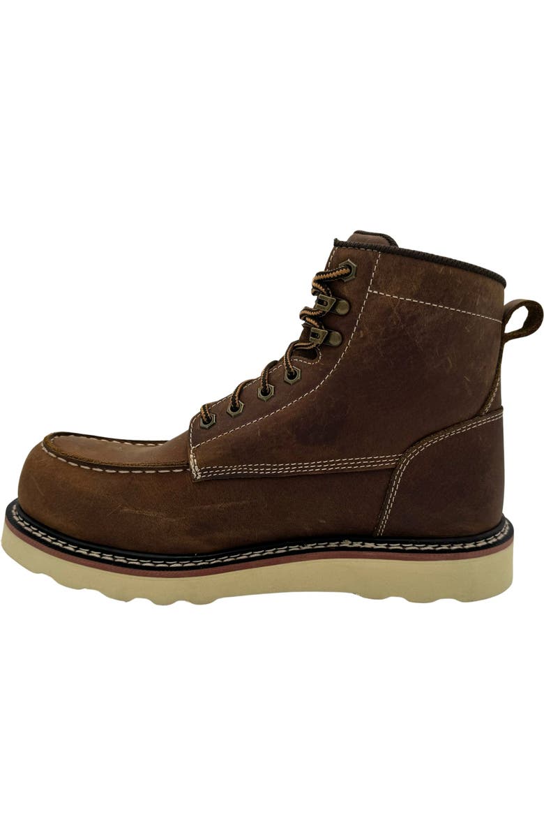 AdTec Rancho - 6" Moc-Toe Work Boots, Alternate, color, Crazy Horse