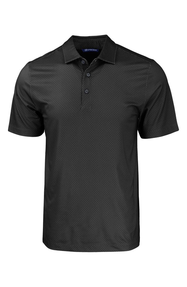 Cutter & Buck Geo Pattern Performance Recycled Polyester Blend Polo, Alternate, color, 