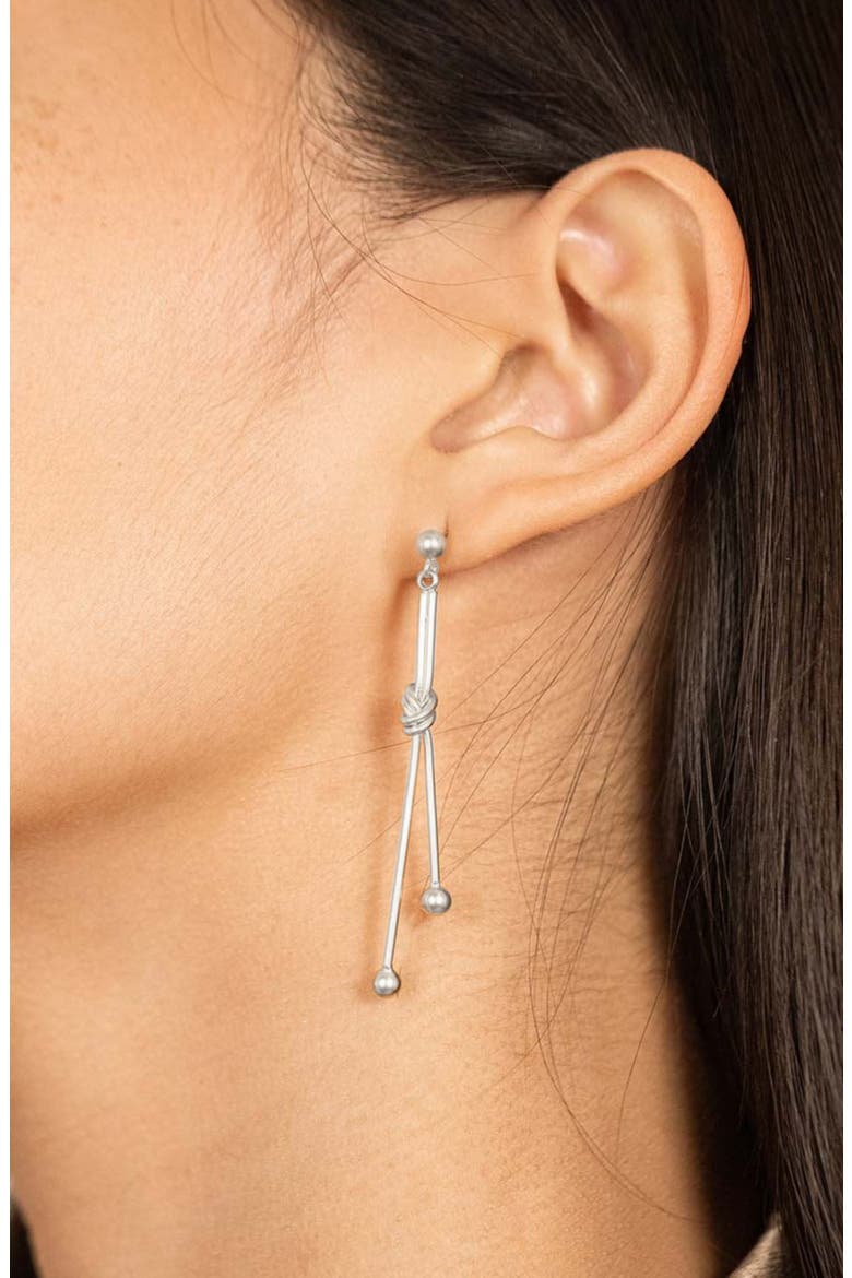 Alicia Earrings Dainty Elegant Statement, Alternate, color, Silver