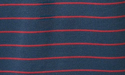 Brooks Brothers Trim Fit Stripe Stretch Supima® Cotton Piqué Polo In Navy Multi