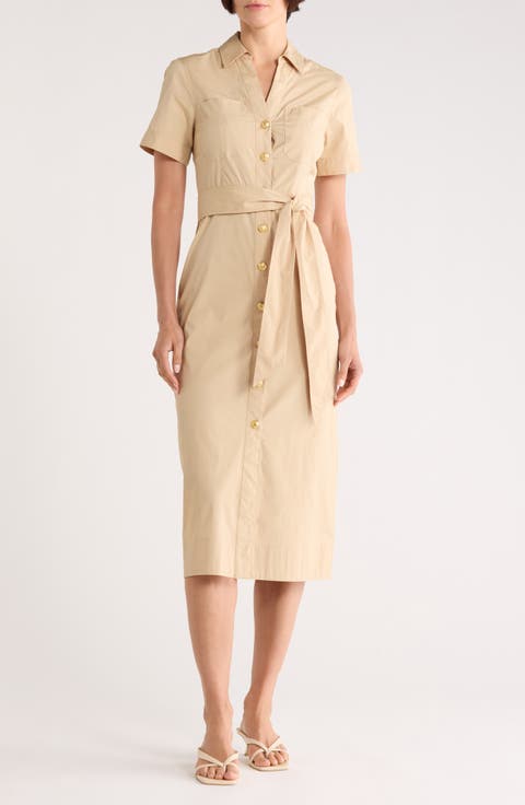 Tabby Belted Shirtdress