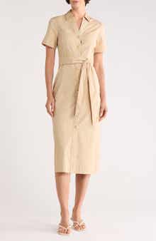 Veronica Beard Tabby Belted Shirtdress