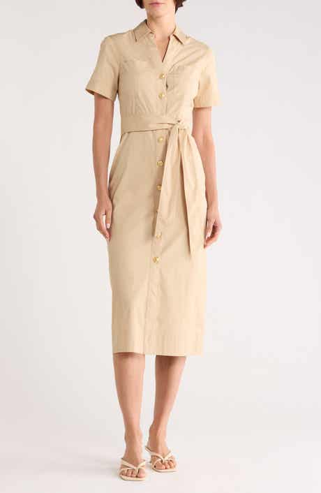 Veronica Beard Tabby Belted Shirtdress