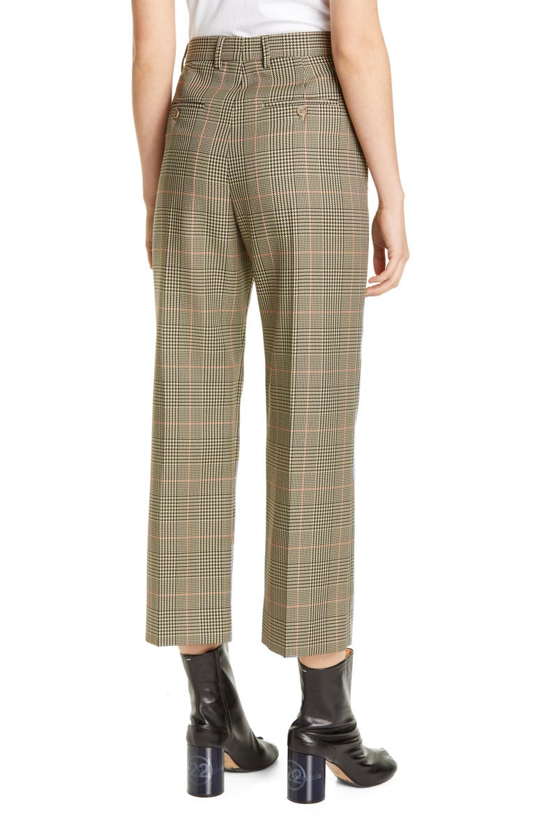 Maison Margiela Galles Plaid Crop Pants, Alternate, color, 