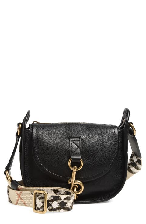 Mini B Clip Leather Crossbody Bag