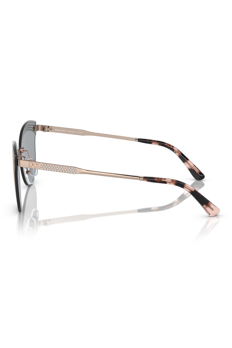 59mm Butterfly Sunglasses, Alternate, color, ROSE GOLD