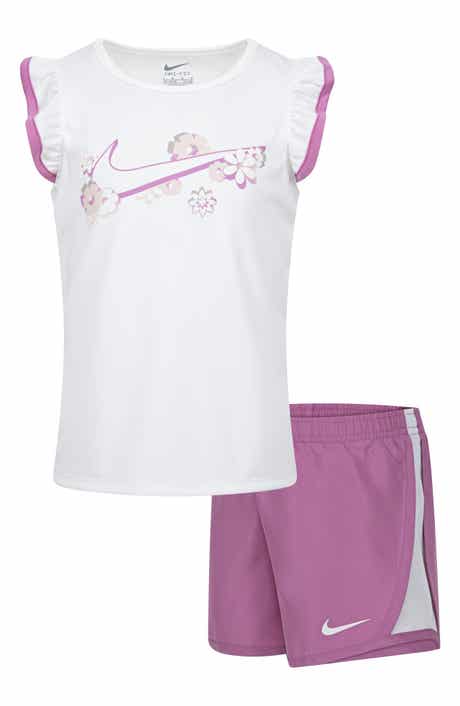 Nike Kids' Flutter Sleeve Graphic T-Shirt & Shorts Set