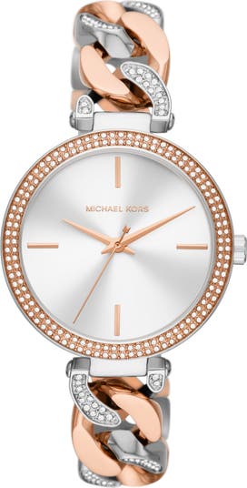 Michael Kors Catelyn Two-Tone Chain Bracelet Watch, 38mm  display picture 3