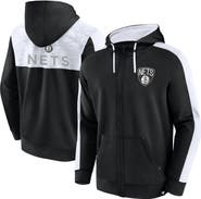 FANATICS Men's Fanatics Branded Black Brooklyn Nets Rainbow Shot Full-Zip Hoodie
