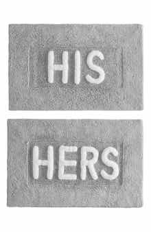 Jean Pierre New York His & Hers 2-Piece Bath Mat Set