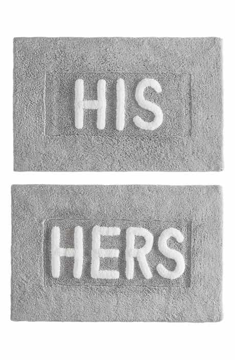 Jean Pierre New York His & Hers 2-Piece Bath Mat Set