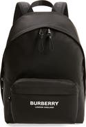 Burberry Logo Print Nylon Backpack