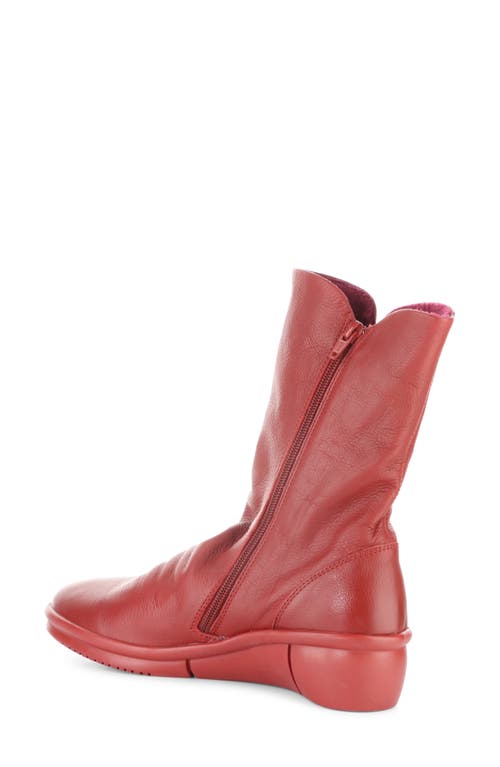 Softinos By Fly London Rott Wedge Boot In Red