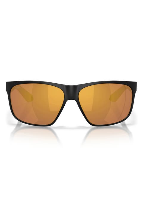 Trades 60mm Polarized Square Sunglasses