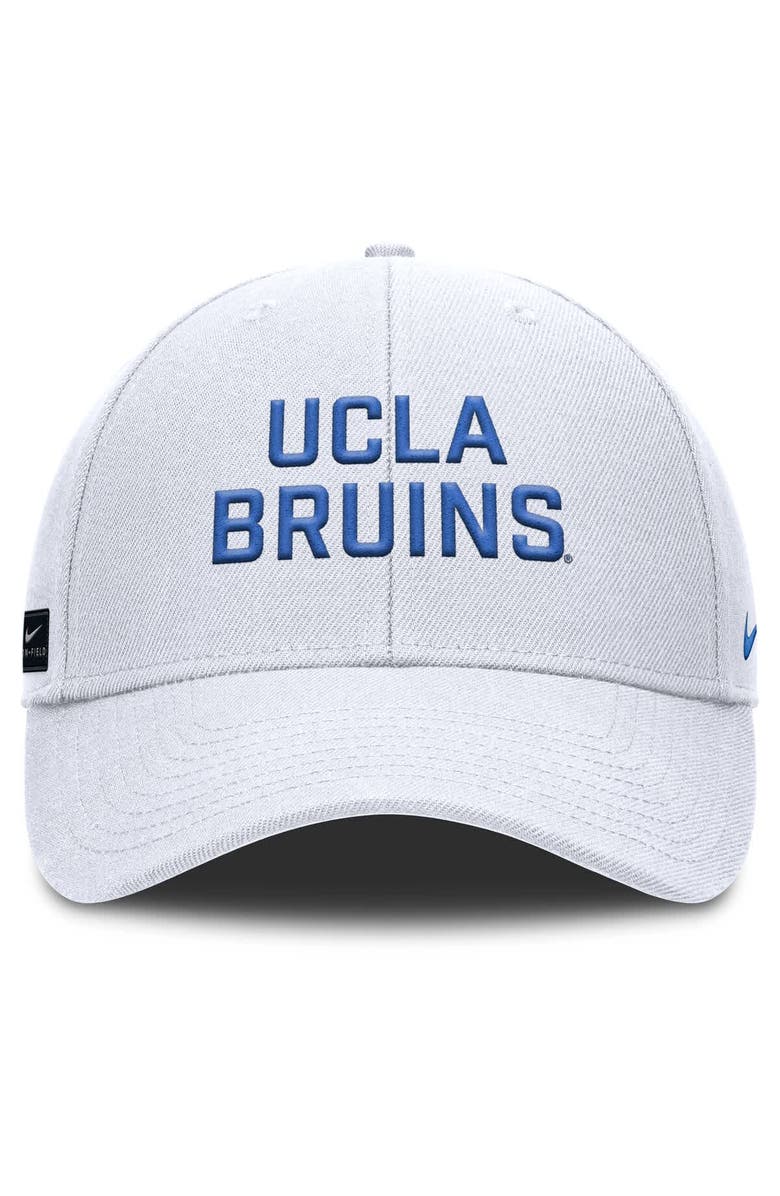 Nike Men's Nike White UCLA Bruins Rise Practice Adjustable Hat, Alternate, color, White