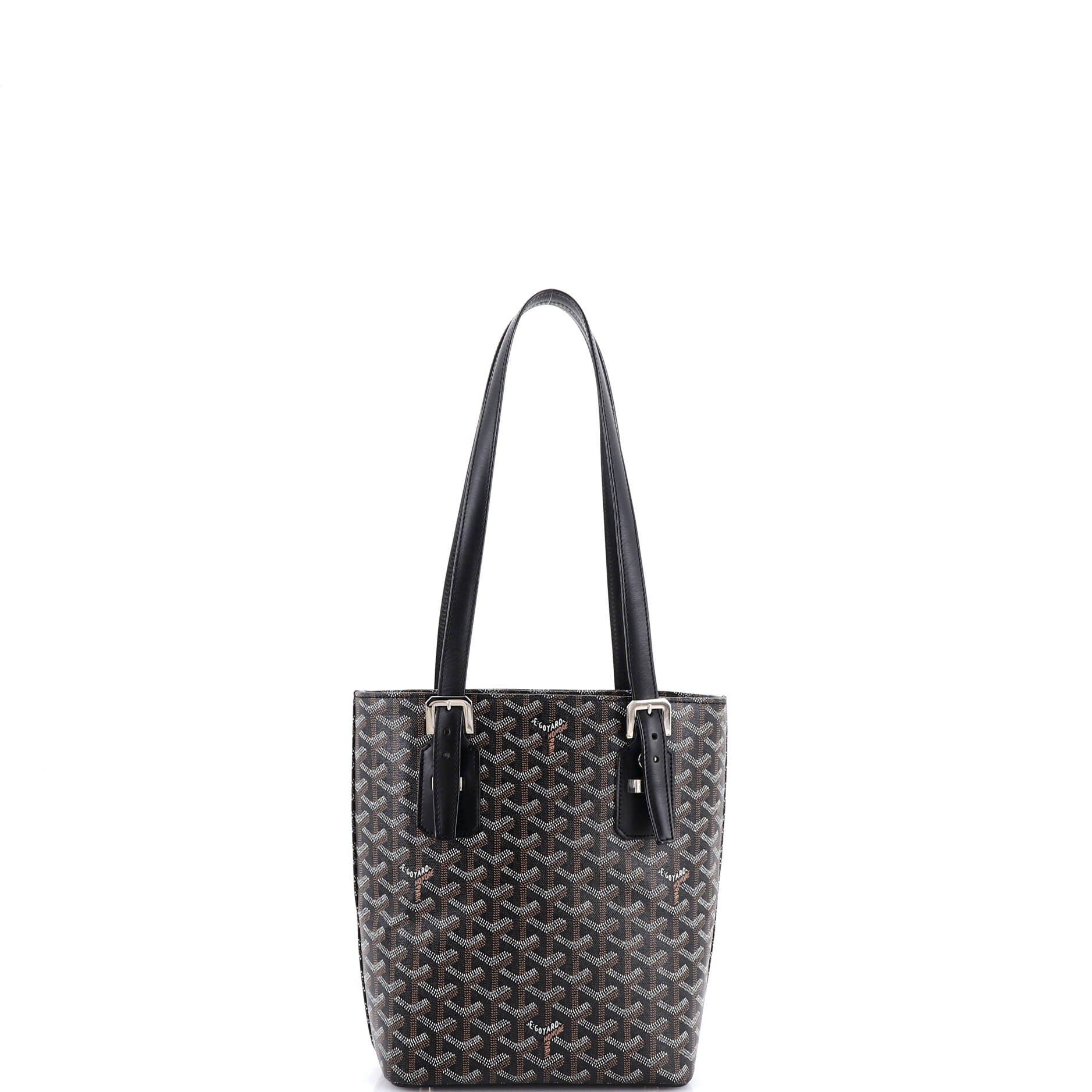 Pre-Owned Goyard Marie Galante Bag Coated Canvas PM, Alternate, color, Black