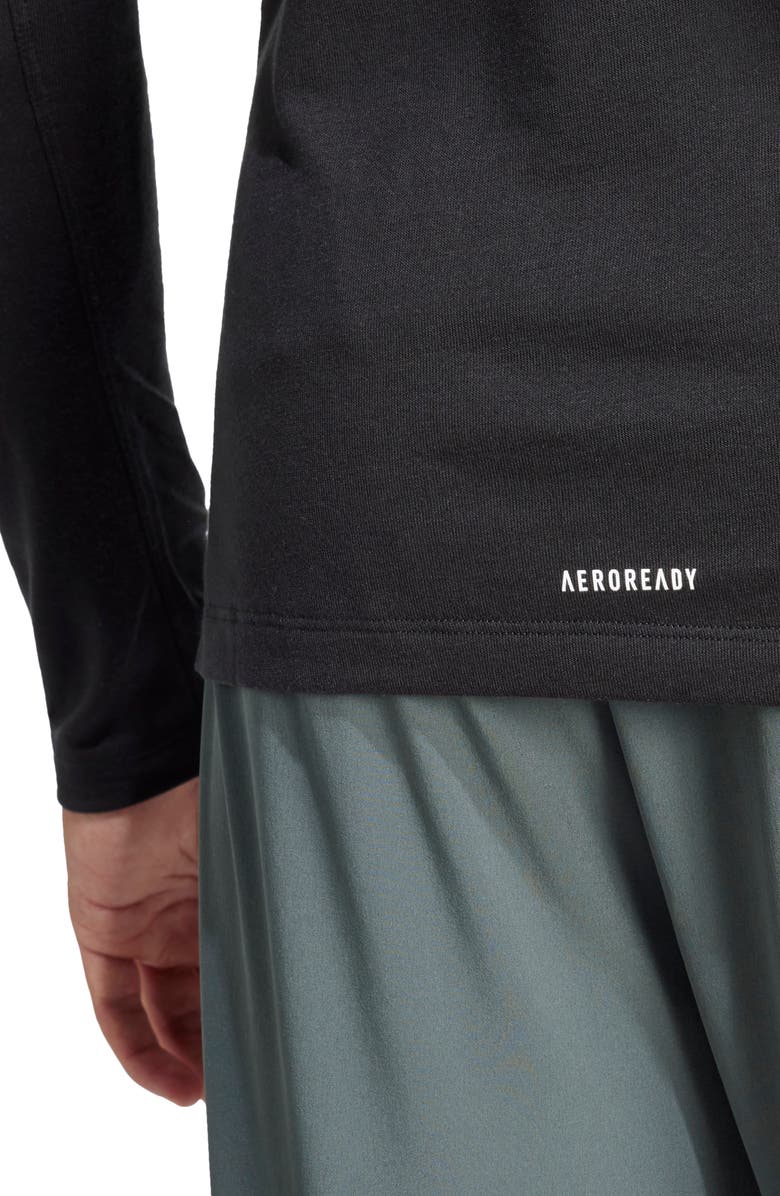 adidas AEROREADY Long Sleeve Training T-Shirt, Alternate, color,