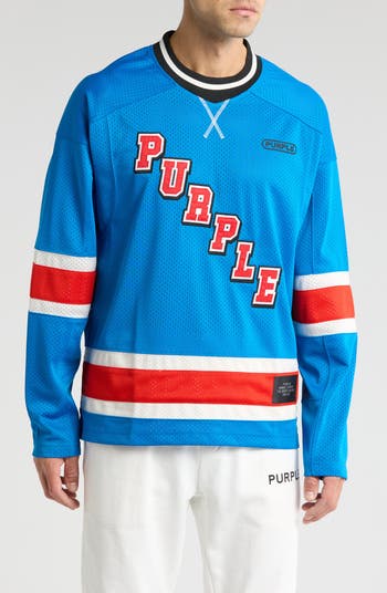 PURPLE BRAND Mesh Long Sleeve Jersey Top | Nordstromrack