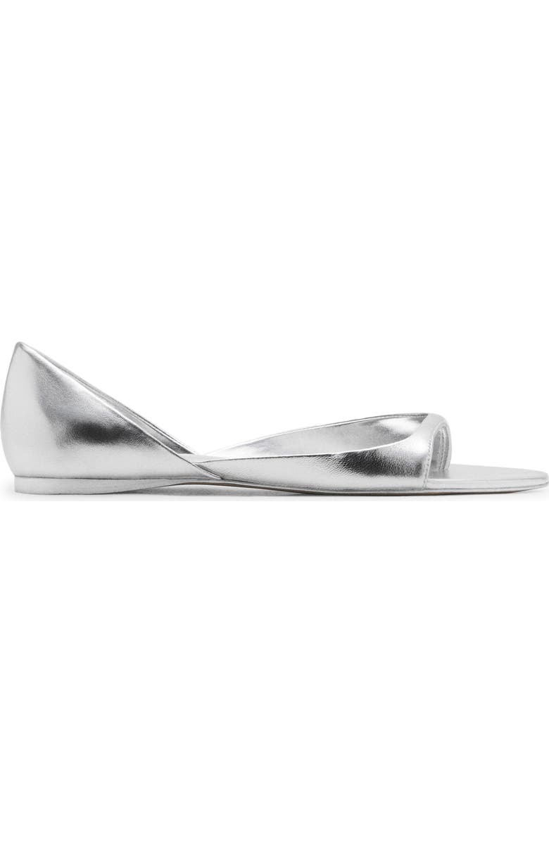 MANGO Metallic Sandal, Alternate, color, Silver