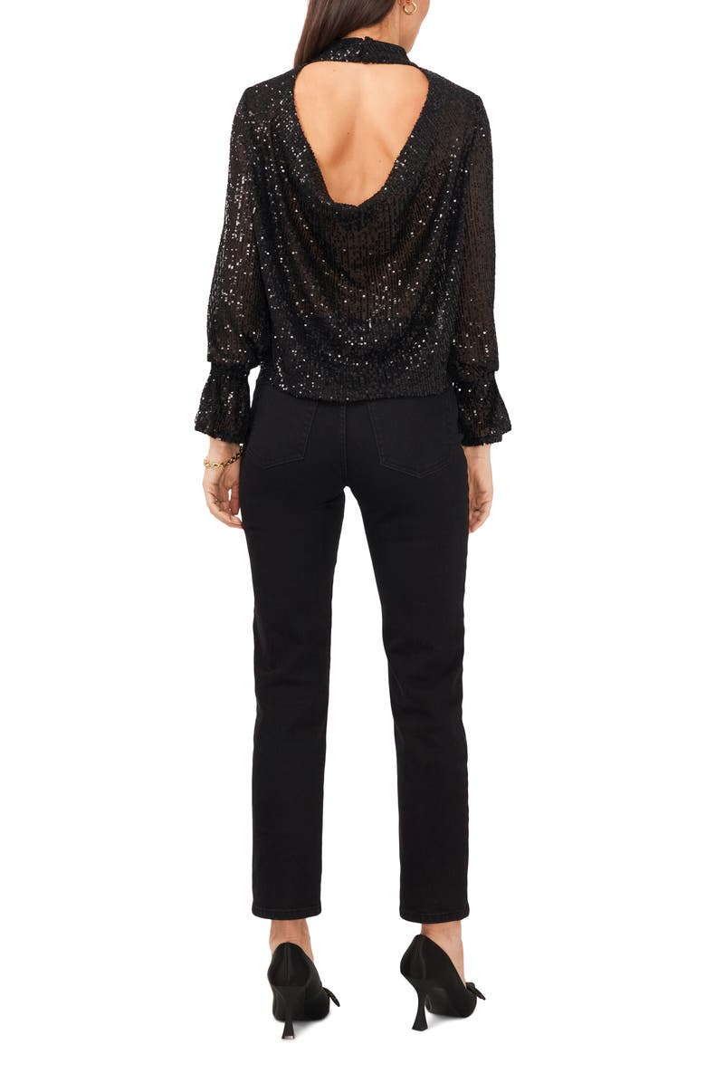 1.STATE Drape Back Sequin Top, Alternate, color,