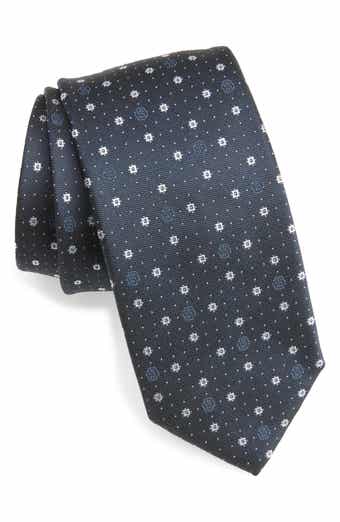 BOSS Geometric & Polka Dot Silk Tie