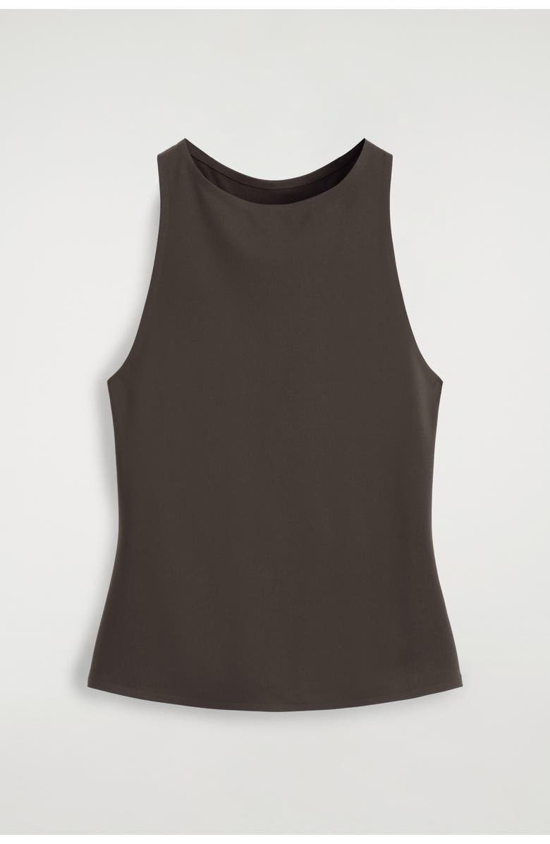 COS Racerback Tank Top, Alternate, color, Dark Brown