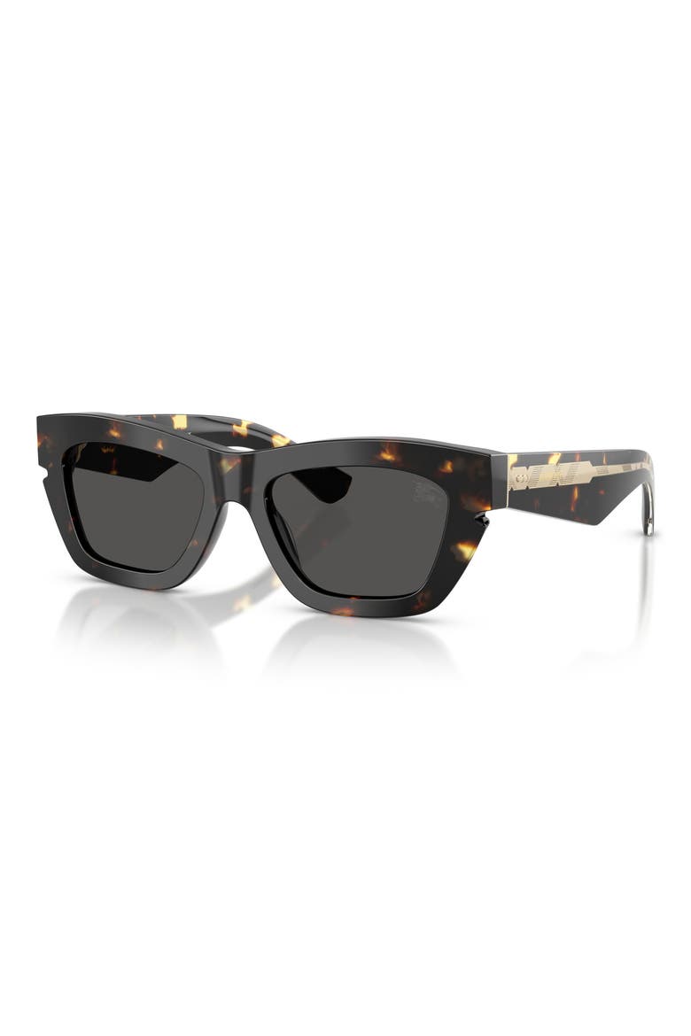 51mm Cat Eye Sunglasses, Alternate, color, YELLOW HAVANA/DARK GREY