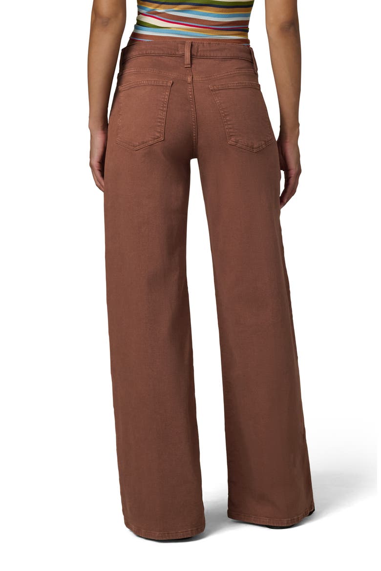 The Lou Lou Low Rise Drawstring Wide Leg Jeans, Alternate, color, CHOCOLATE